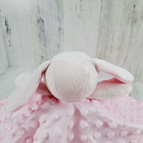 Pro Goleem Pink Bunny Rabbit Lovey Baby Security Blanket Satin 16"x16" Soother - Picture 6 of 13